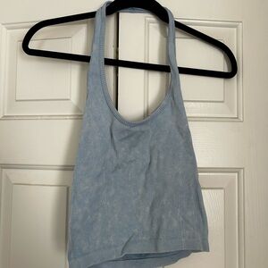 American Eagle Outfitters Blue Ribbed Tank Top